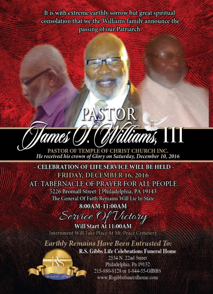  Pastor James Williams 3rd